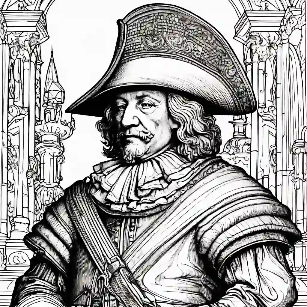 The Night Watch by Rembrandt van Rijn coloring pages